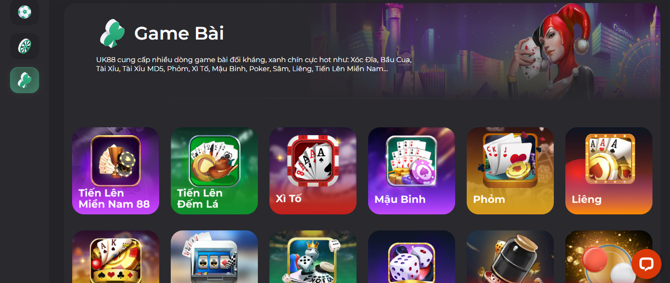Tổng hợp những tựa game bài cực hot có tại nhà cái UK88