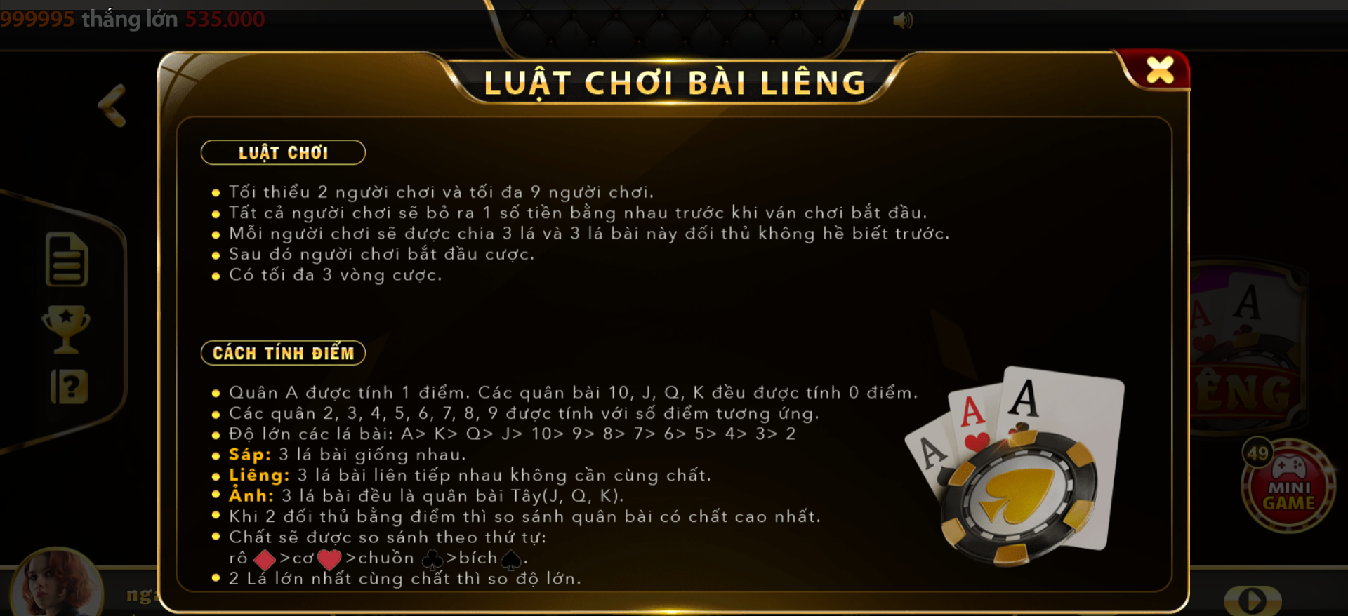 Người chơi cần nắm rõ thủ thuật chơi Liêng thắng nhanh