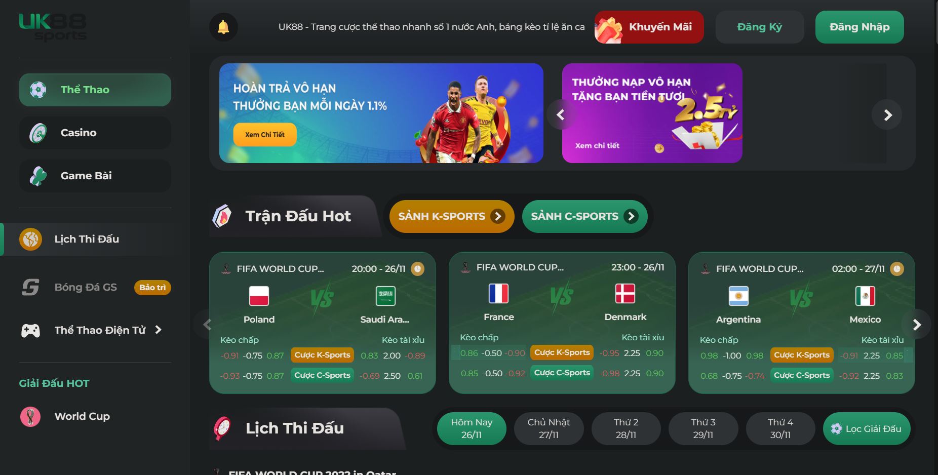 Nhà cái UK88 có nhiều điểm nổi bật thu hút người tham gia