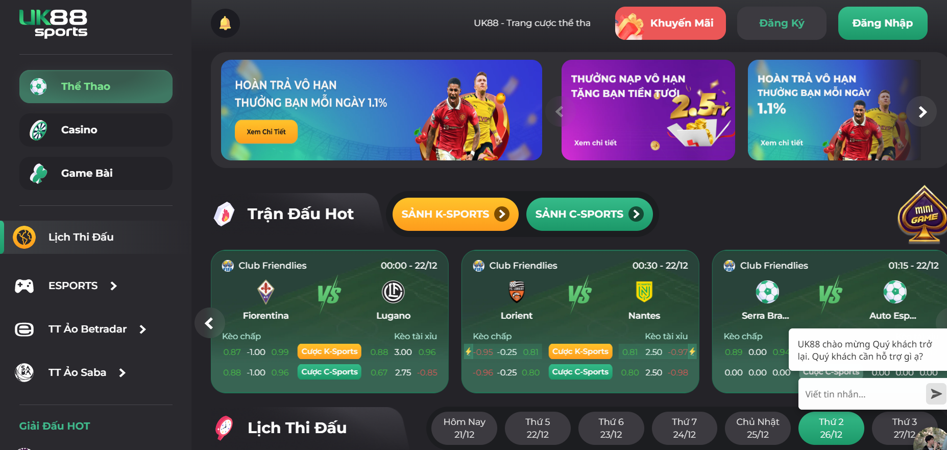 UK88 VIP được đánh giá là trang web chuyên nghiệp nhất tại Anh quốc