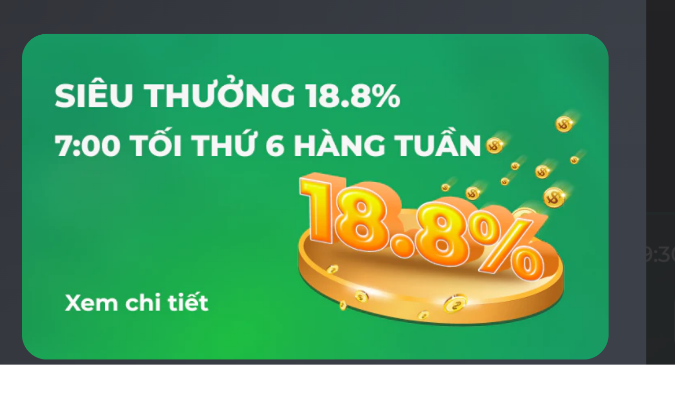 Mức thưởng 18.8% sẽ được cộng dồn vào tài khoản nếu đáp ứng được các điều kiện