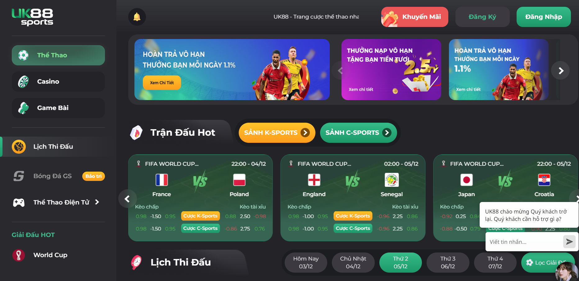 UK88 được nhận định là nhà cái đình đám nhất hiện nay