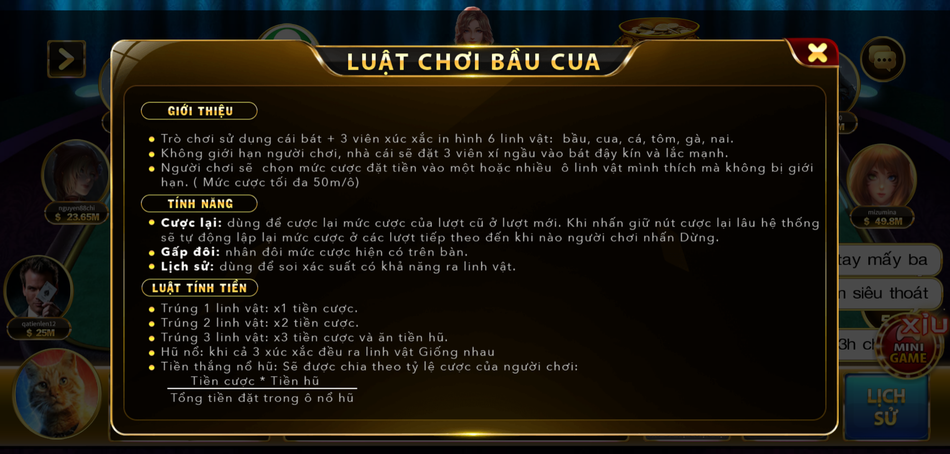Nắm rõ luật chơi giúp người tham gia dễ dàng chơi Bầu cua