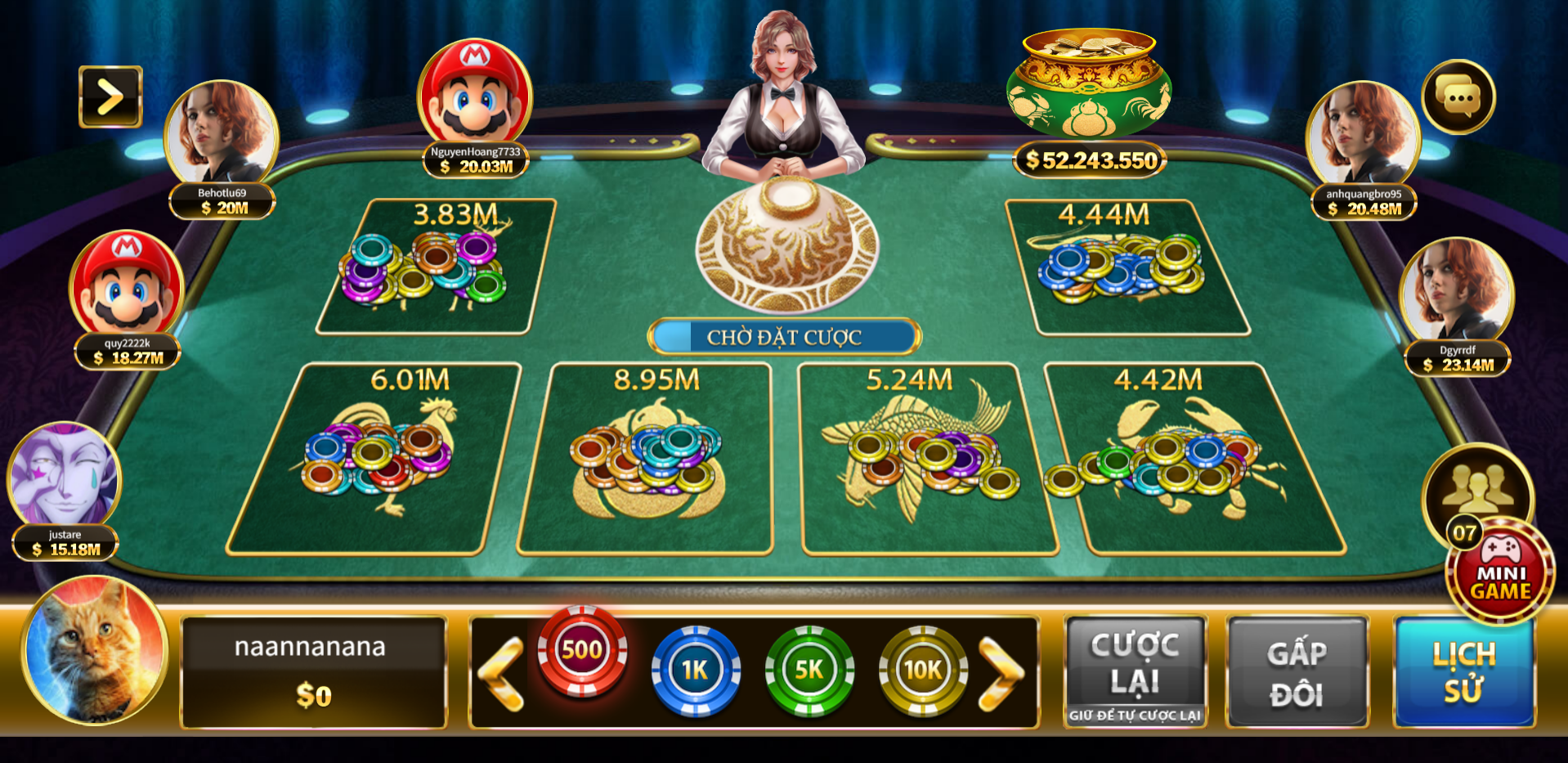 Người tham gia cần nắm rõ các quy luật khi chơi game Bầu Cua