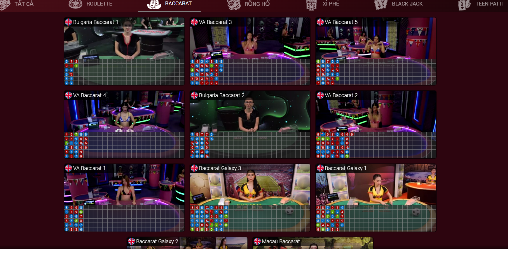 Baccarat tại UK88 được đánh giá cao bởi chất lượng