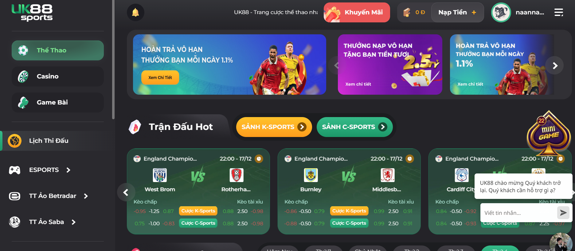 UK88 VIP - Nhà cái cá cược hàng đầu hiện nay