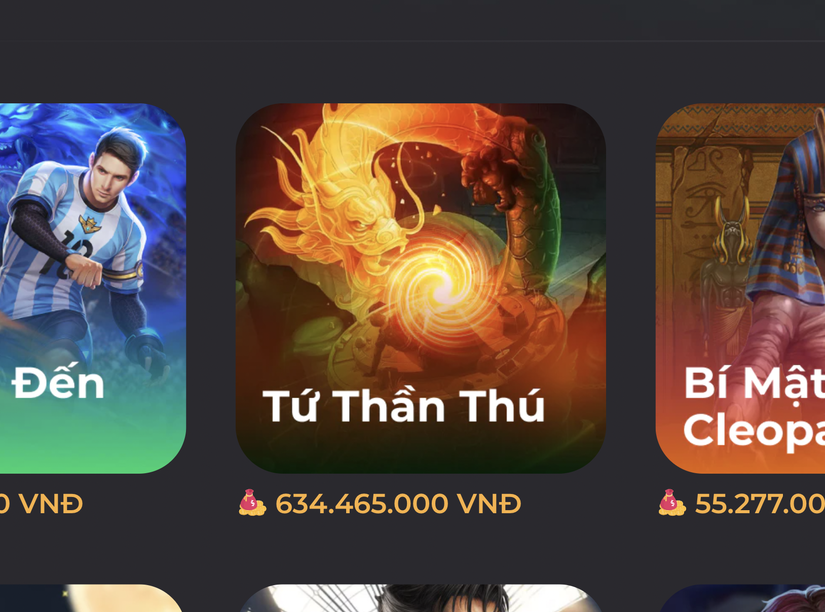 Giao diện sẽ là điểm thu hút người chơi đầu tiên khi tham gia slot game Tứ Thần Thú