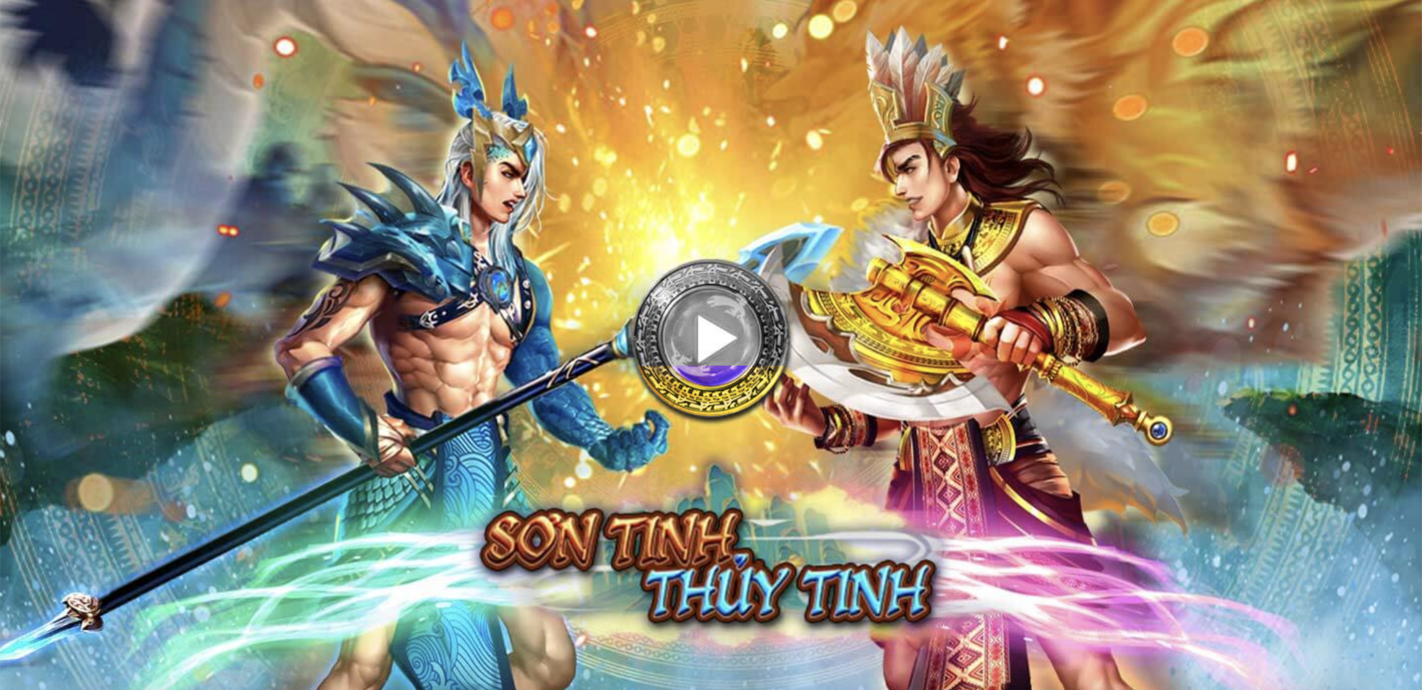 giao diện ở trò chơi Sơn Tinh Thủy Tinh rất mãn nhãn