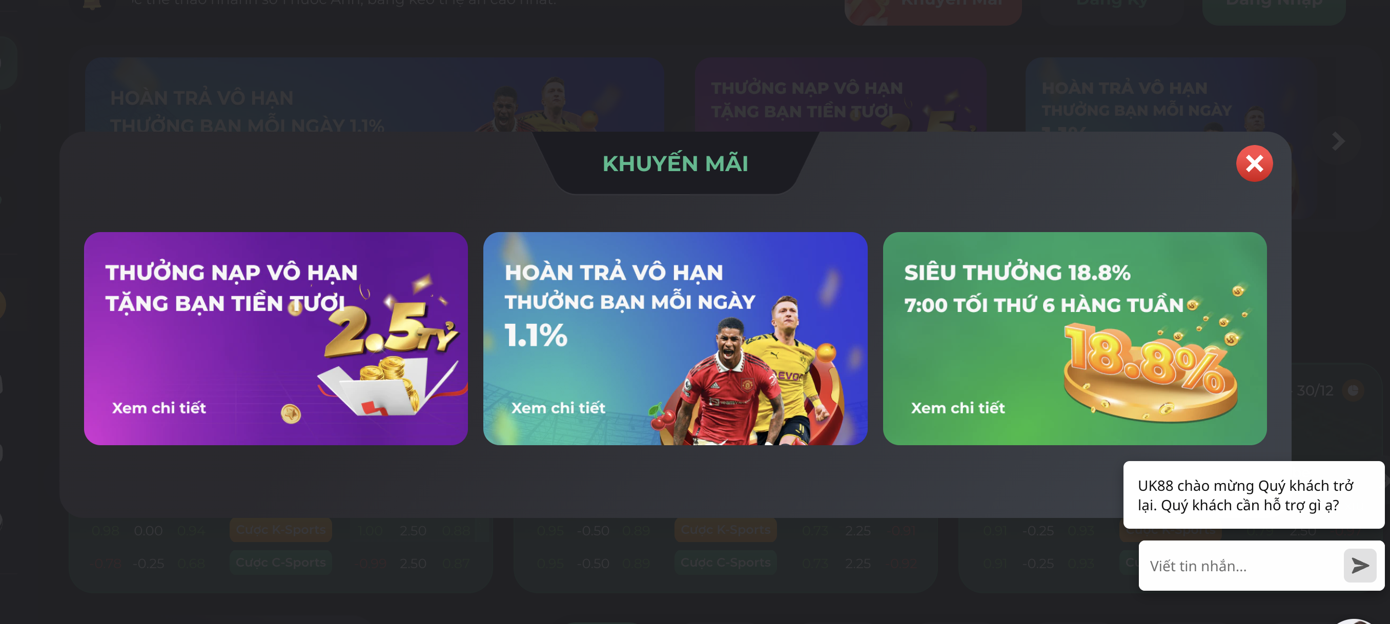 Tổng hợp khuyến mãi siêu hấp dẫn tại nhà cái