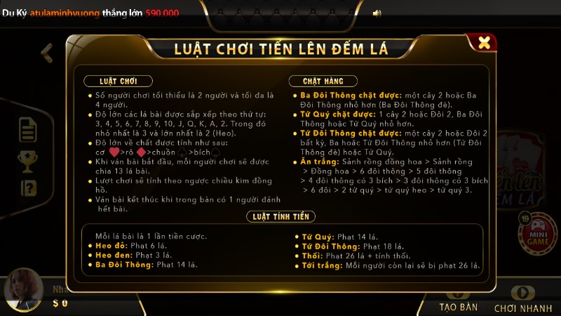 Cách chơi đánh bài Tiến Lên Đếm Lá tương đối đơn giản tại UK88