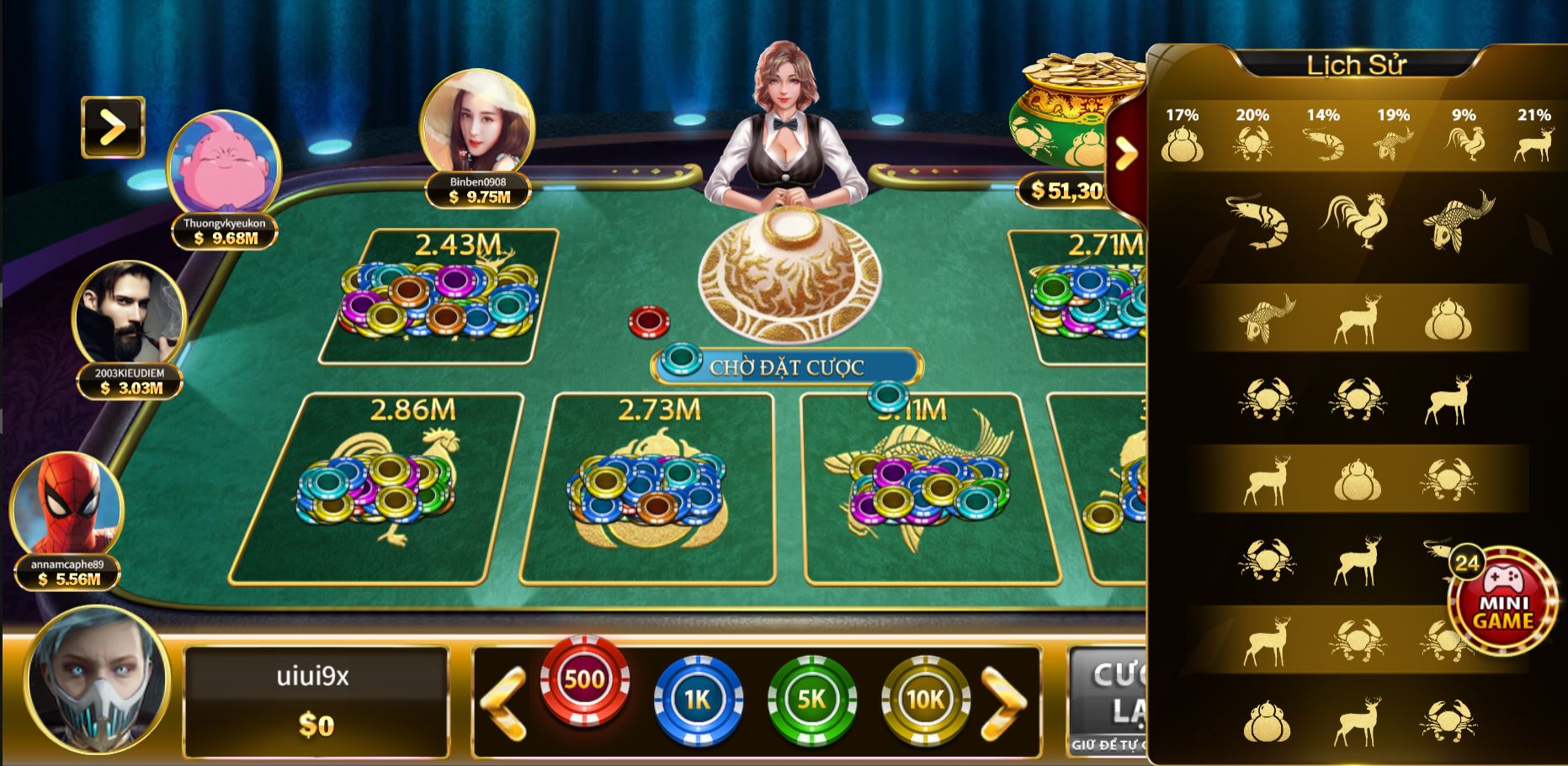 Game Bầu Cua hấp dẫn tại uk88
