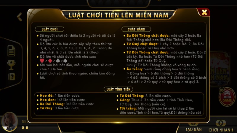 Quy luật chơi thú vị của Tiến Lên Miền Nam 88 uk88