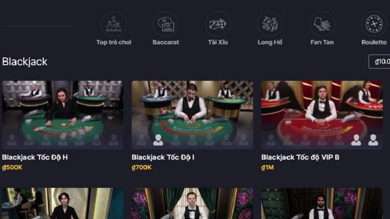 Tựa game Blackjack tại nhà cái uy tín UK88