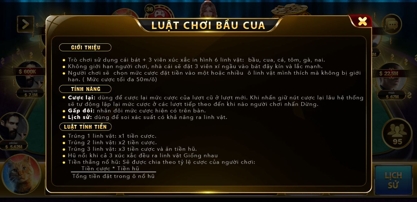 Luật chơi bầu cua chi tiết tại nhà cái UK88