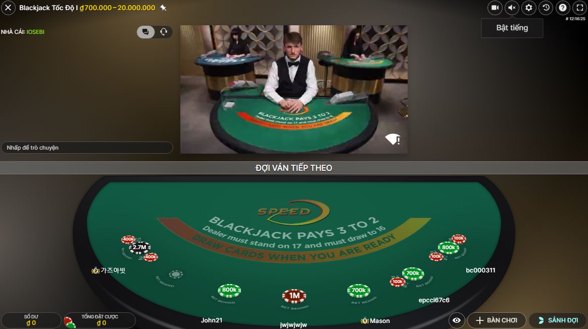 Game bài blackjack tại UK88 vip