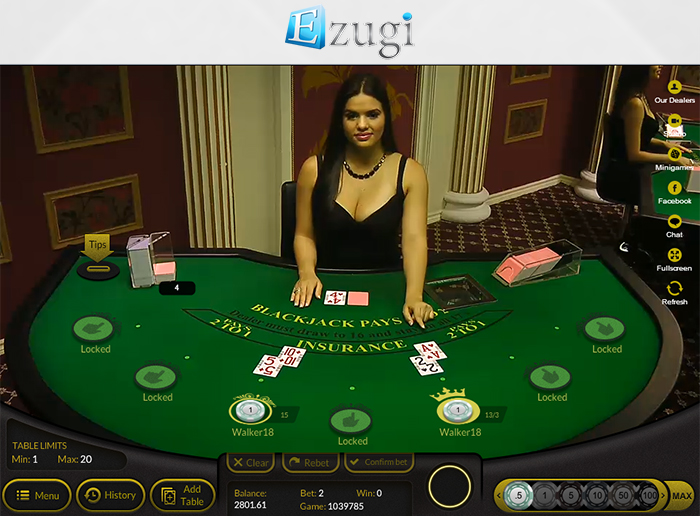 các game tại sảnh ezugi