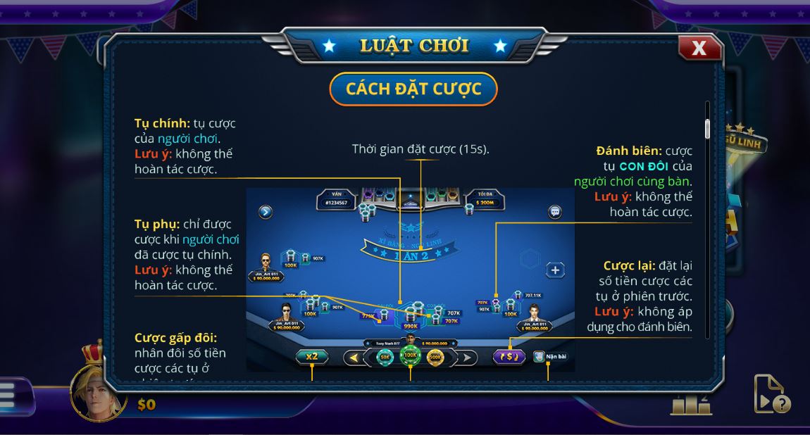 Những thuật ngữ thường gặp trong game bài xì dách