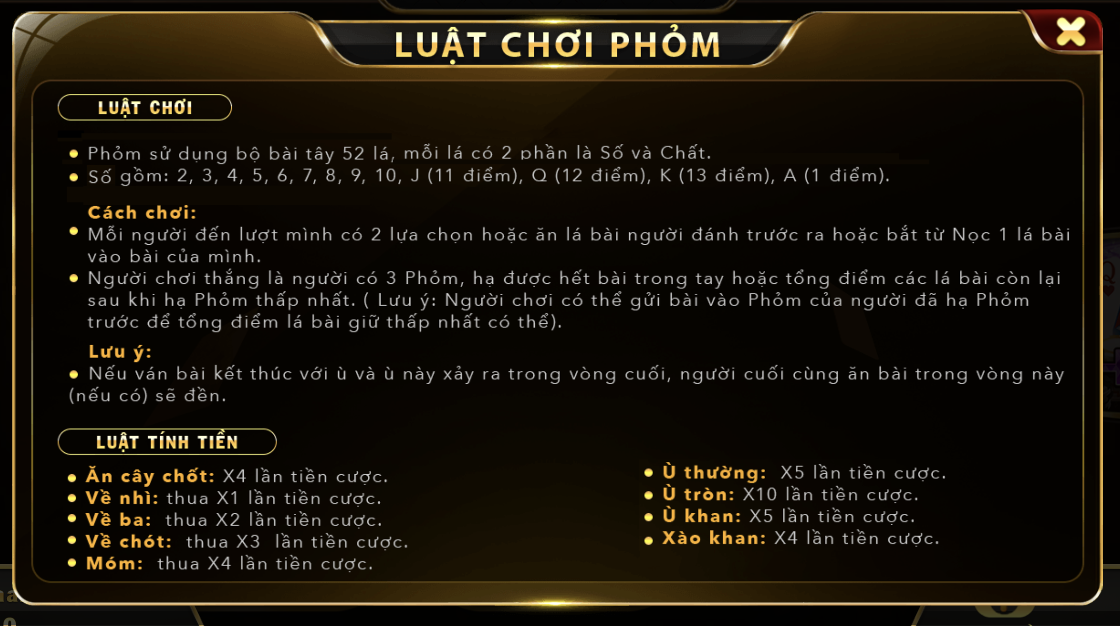 Kinh nghiệm đánh Phỏm tại UK88 người chơi nên biết