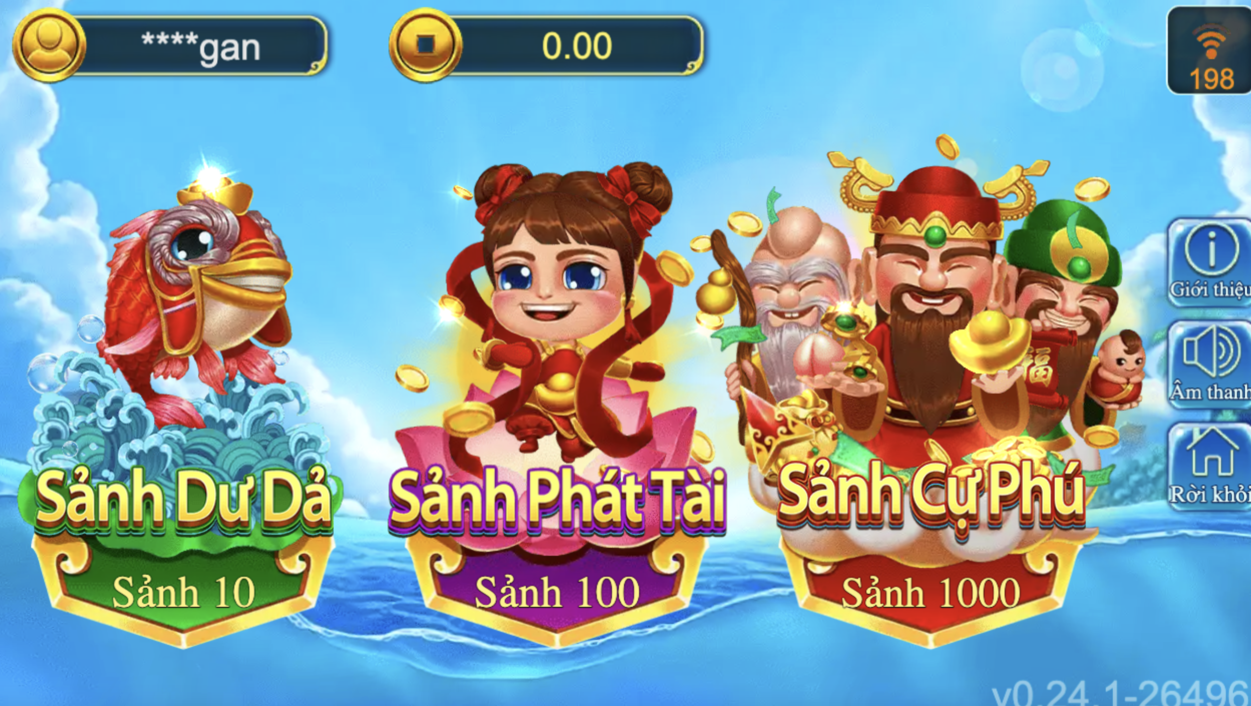 3 Gods Fishing cũng được nhiều người lựa chọn.