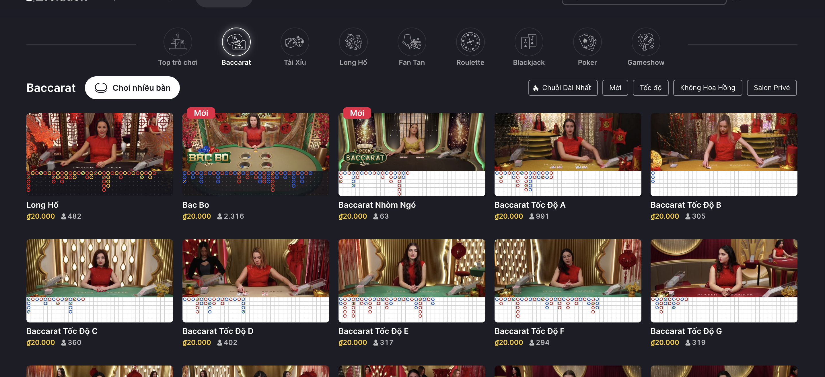 Tiết lộ các tựa game trong danh mục Live casino tại nhà cái UK88