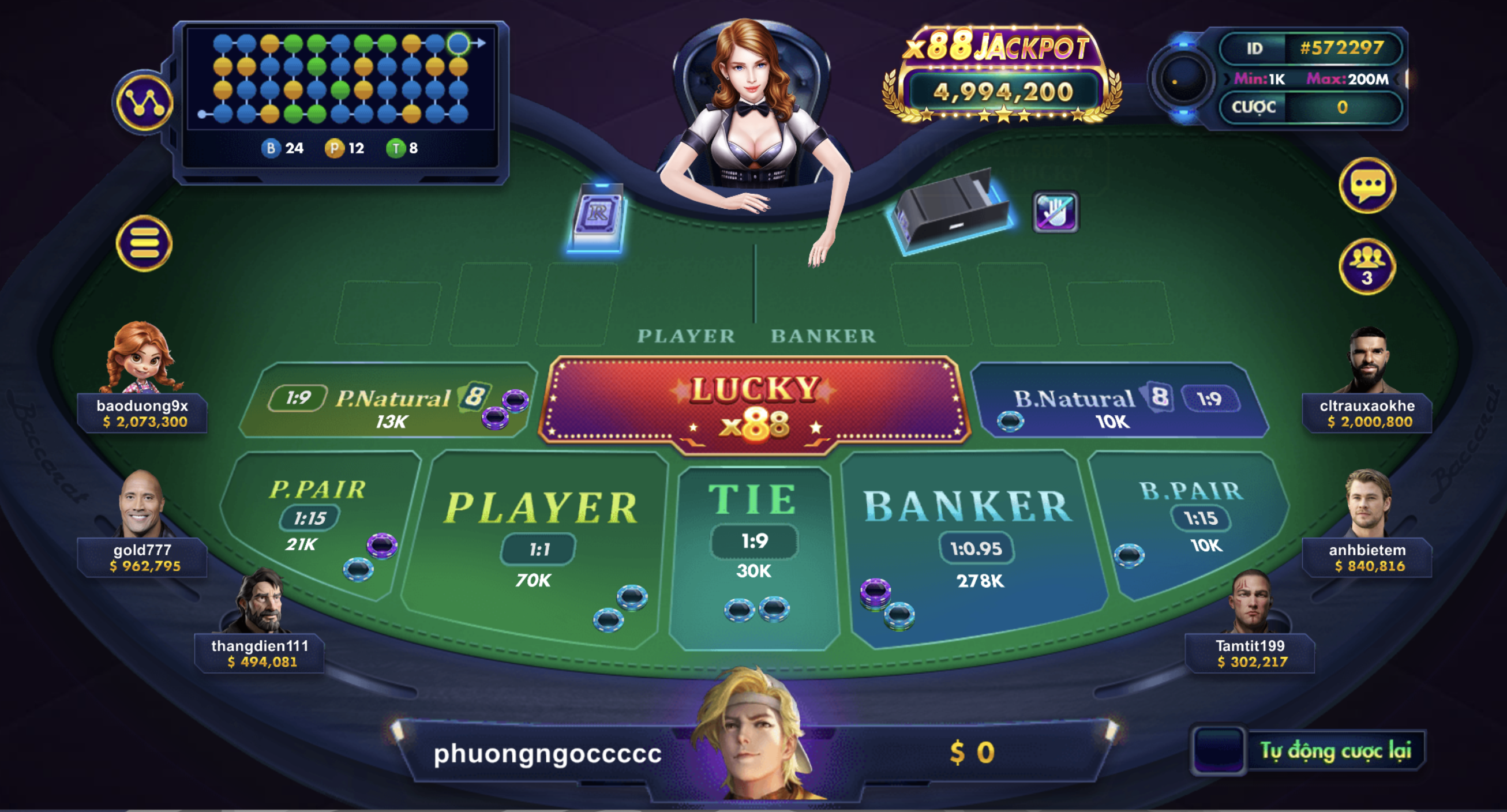 Cụm từ cần biết ý nghĩa về Baccarat Lucky88 tại UK88