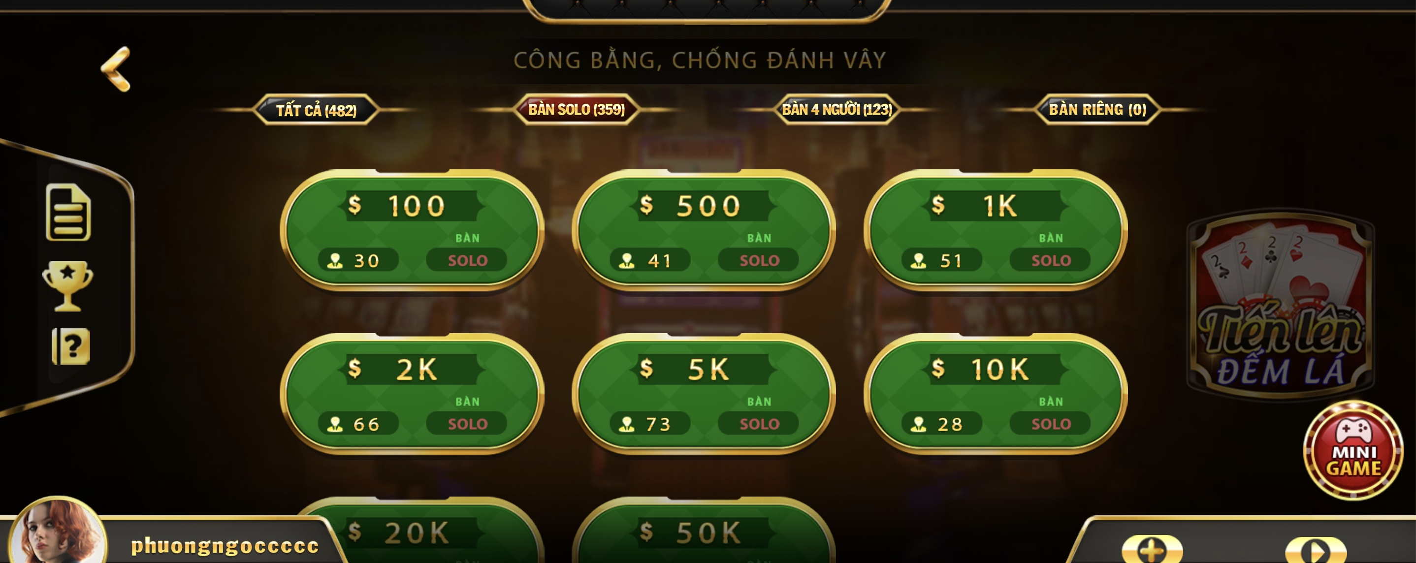 Hướng dẫn cách chơi của game bài Tiến lên đếm lá trên UK88