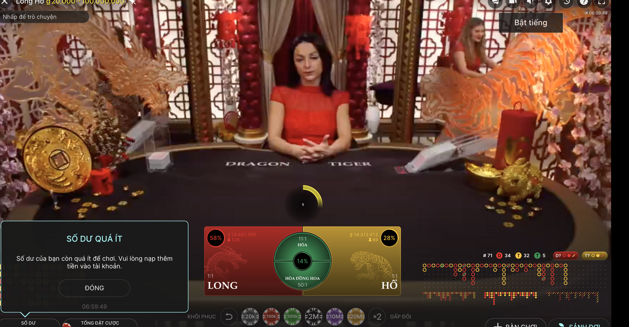 Những cửa cược chính có tại casino Baccarat UK88 VIP