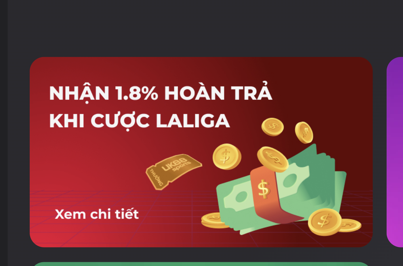 Sơ lược về chương trình thưởng lớn 1.8% tiền khi cược Laliga