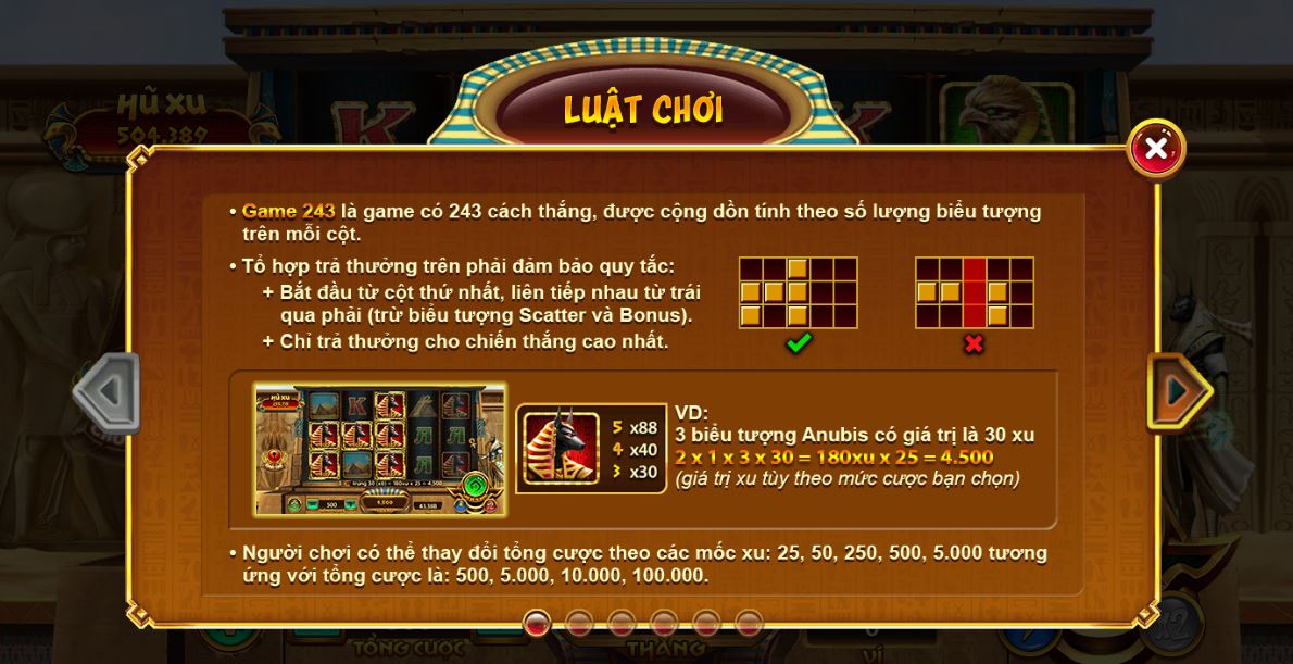 Cách chơi Bí mật Cleopatra tại nhà cái UK88 vip