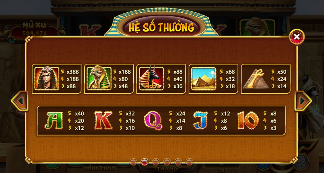 Hệ số thưởng tại Bí mật Cleopatra UK88bet