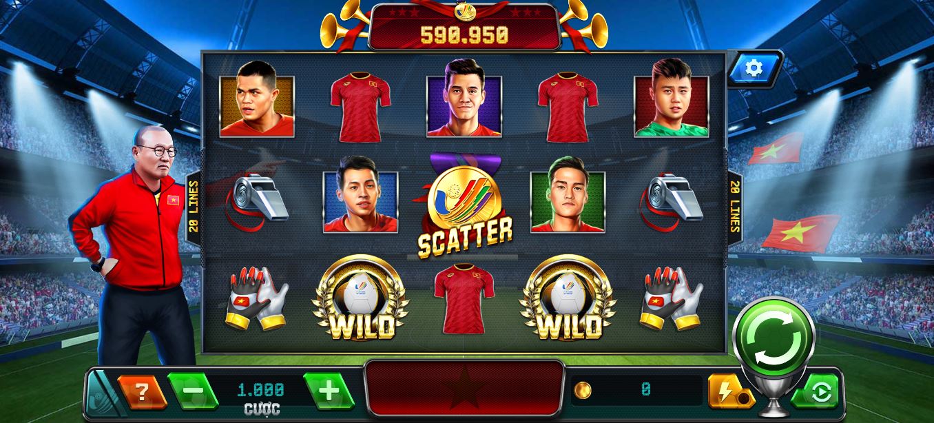 Giao diện tựa game Chiến binh sao vàng UK88 vip