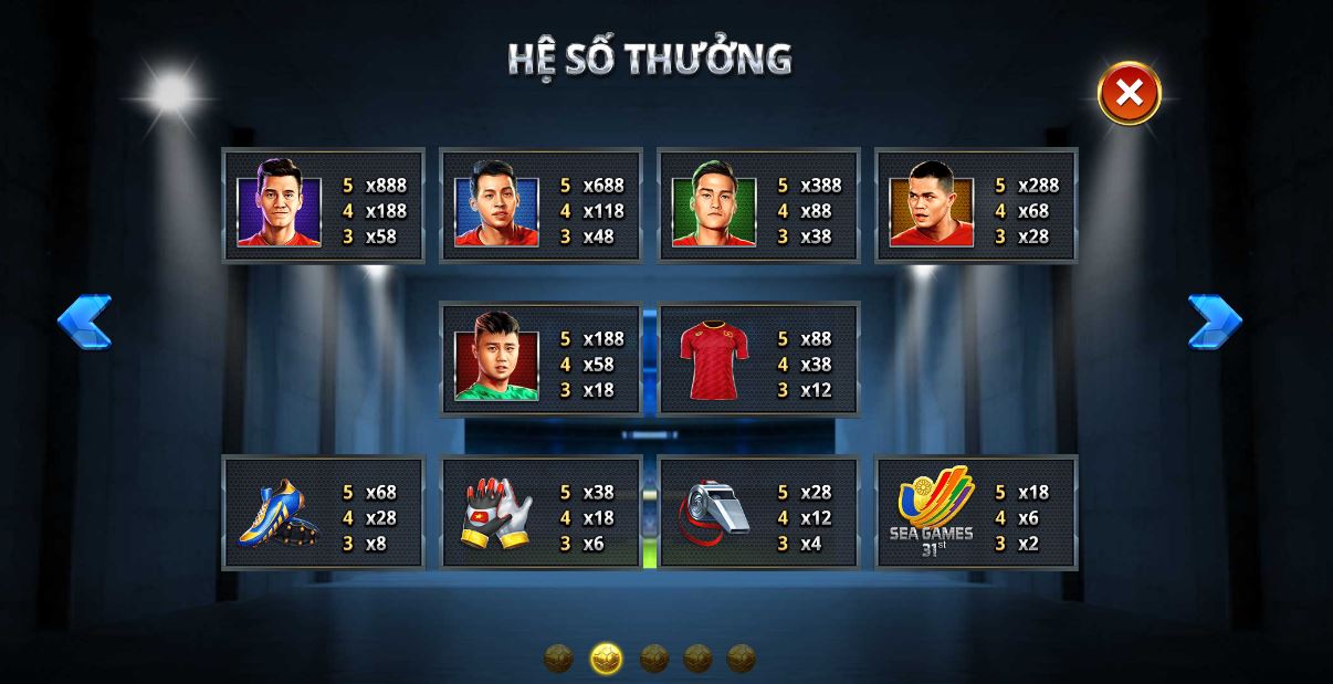 Hệ số thưởng trong game vô cùng lớn