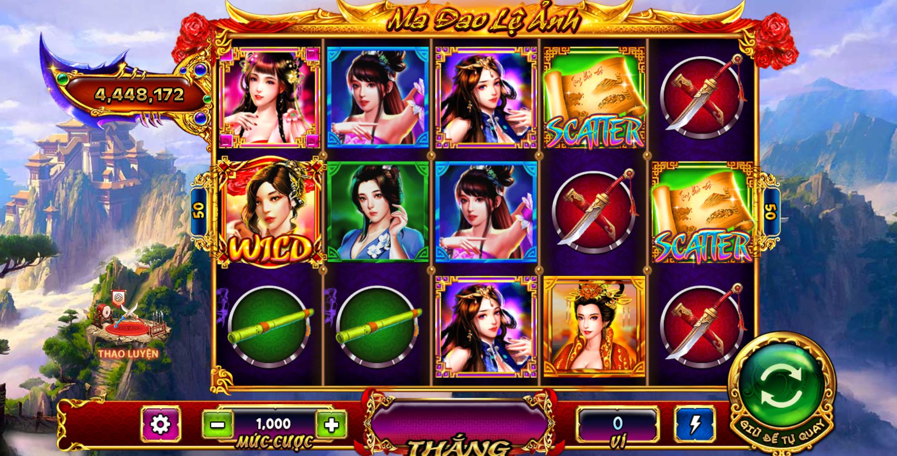 Giao diện chơi game Ma đao lệ ảnh tại UK88 vip