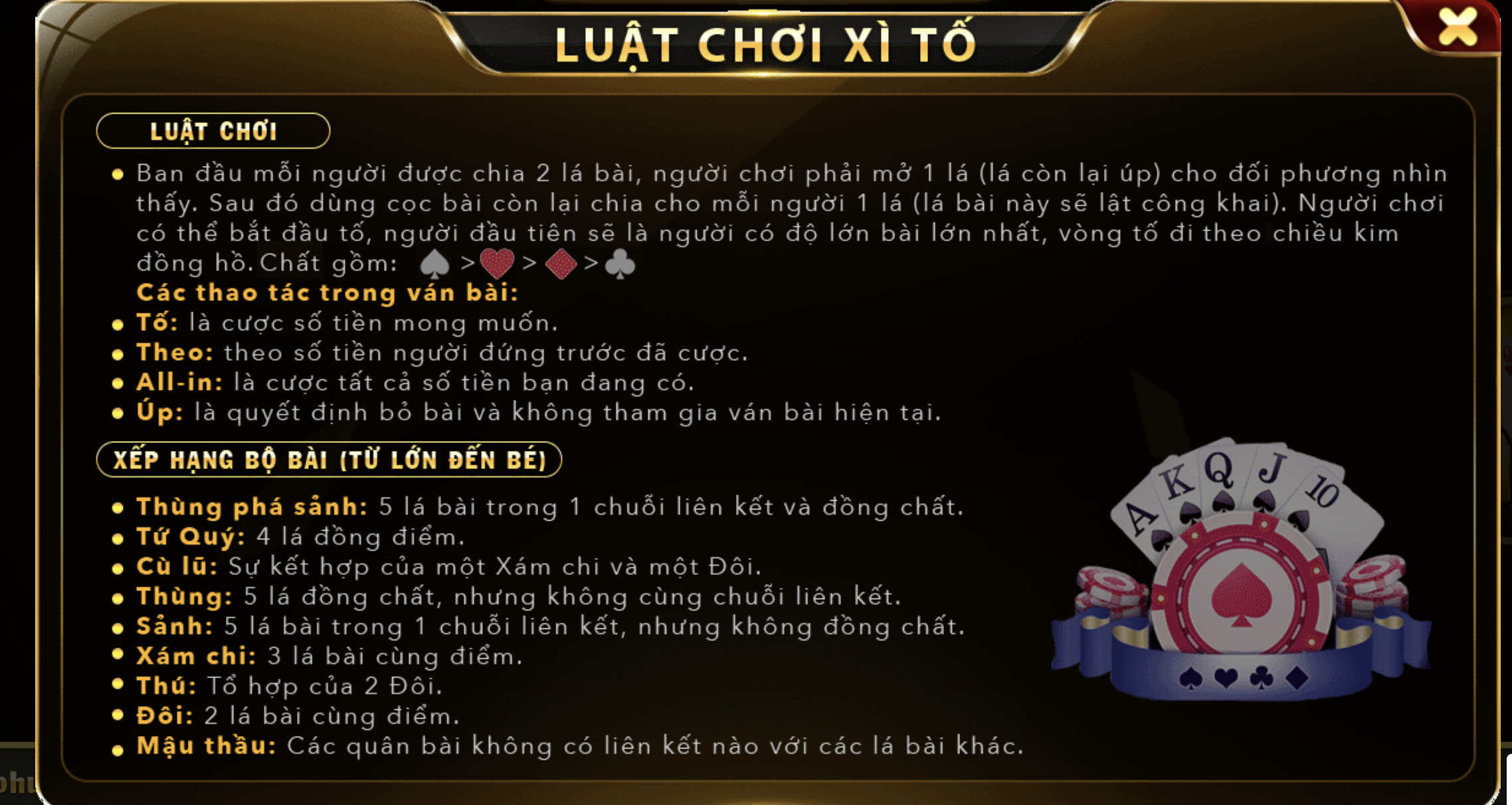 Xì tố tại UK88 VIP đã quá quen thuộc