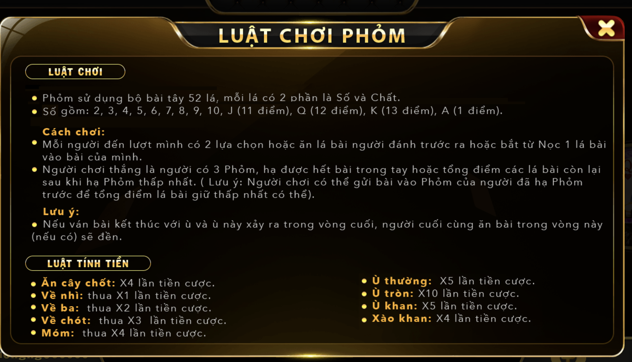 Chiến thuật tuồn bài trong phỏm UK88