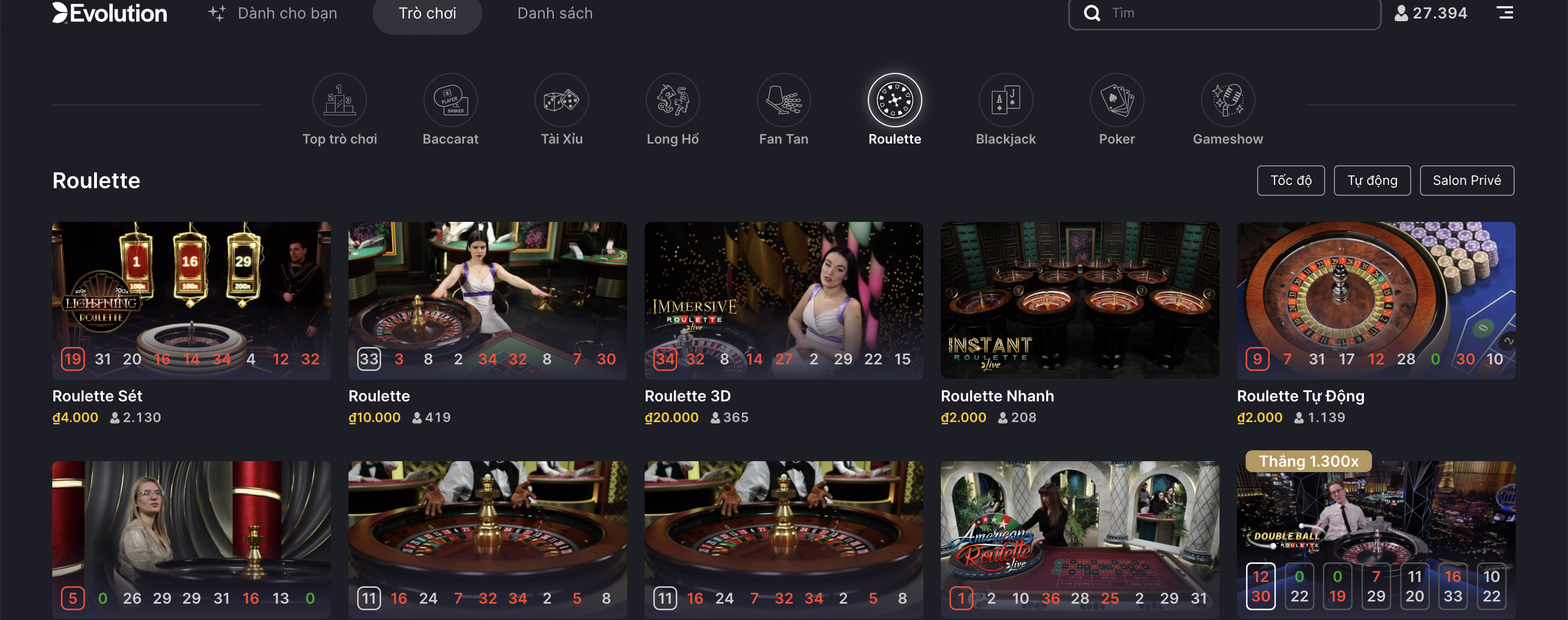 Roulette là 1 trò chơi truyền thống có xuất sứ xa xưa ở những nước phương Tây