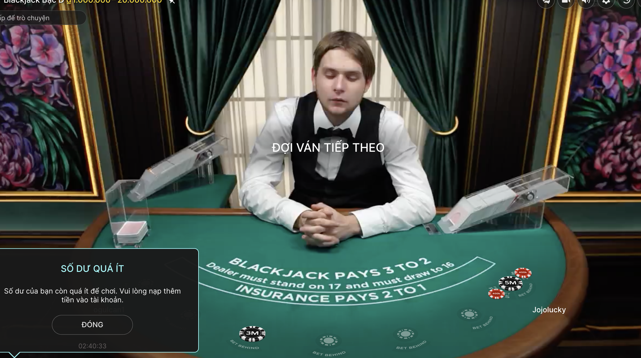 Một số lưu ý trong Black Jack