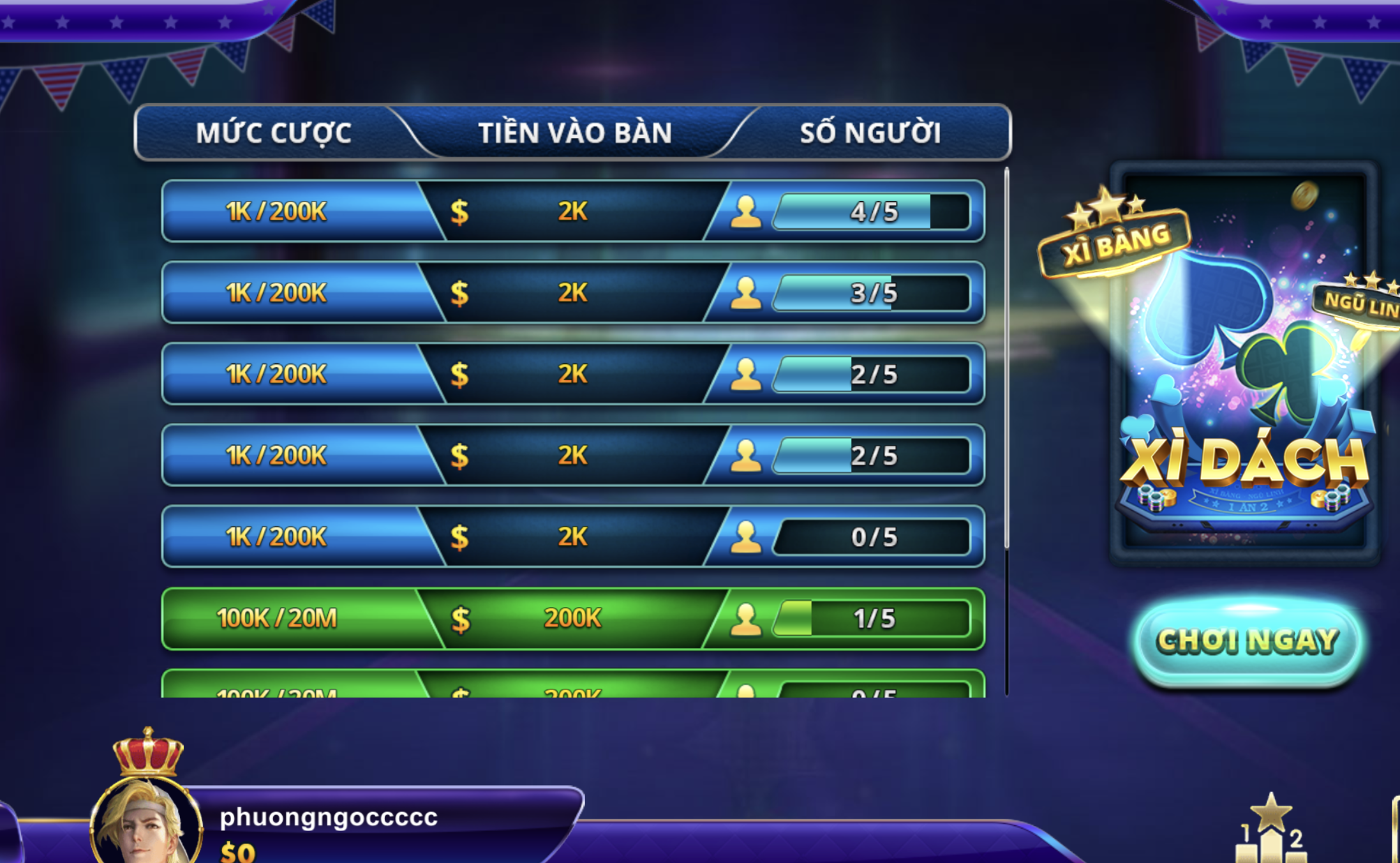 Luật chơi của tựa game bài Xì Dách rất đơn giản