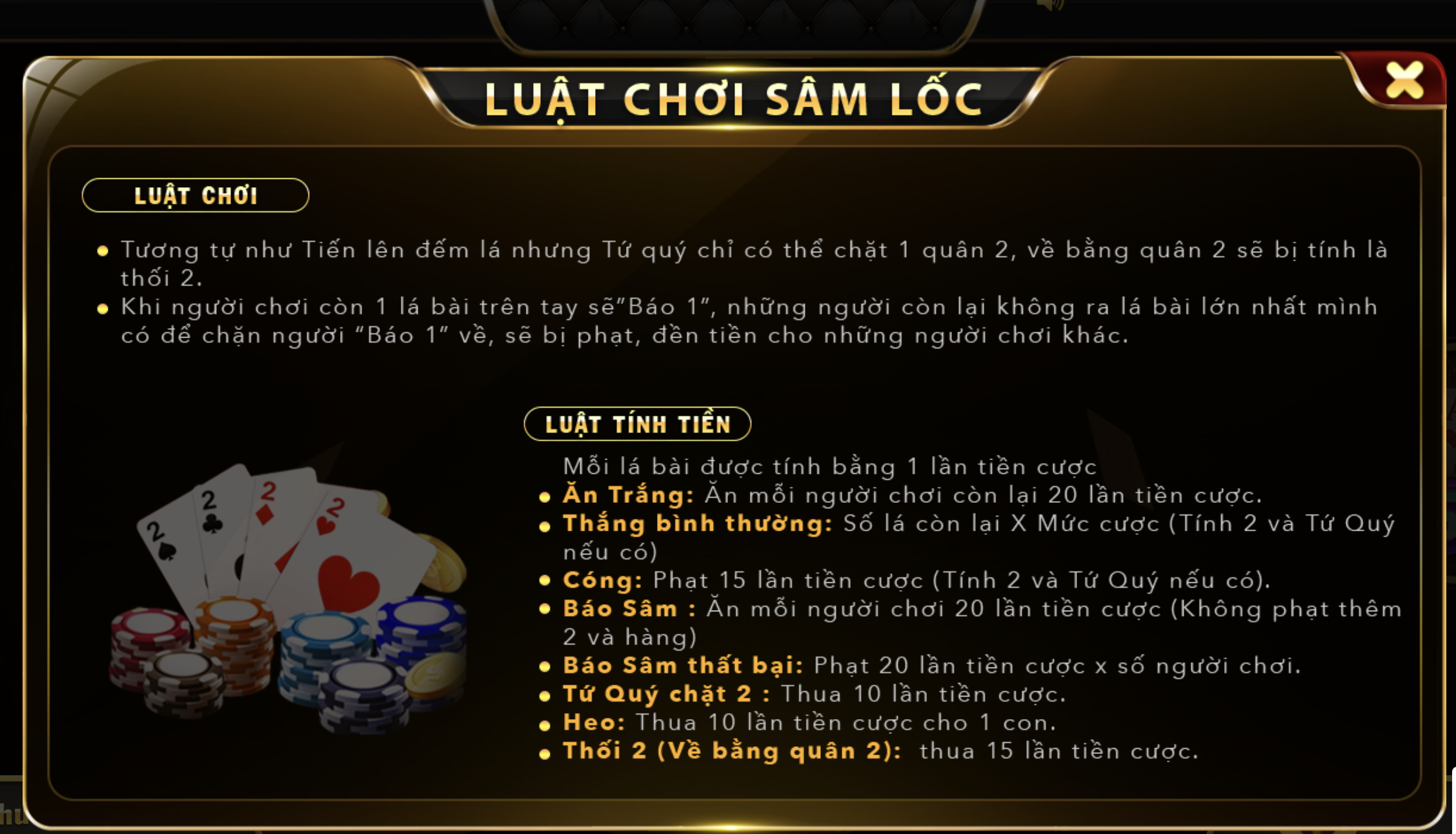 Luật chơi Sâm lốc cơ bản, dễ hiểu