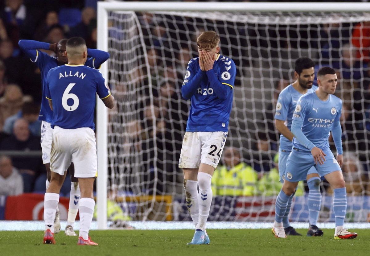 Everton có chuỗi phong độ thất vọng