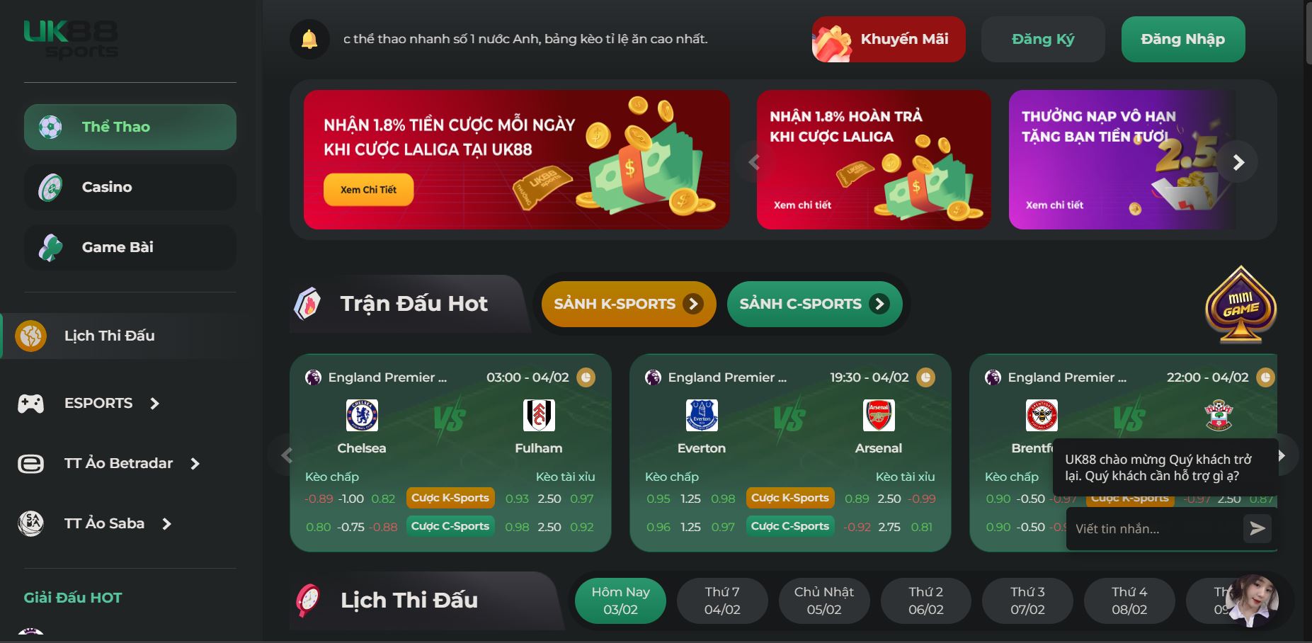 lựa chọn uk88 là nhà cái uy tín hàng đầu