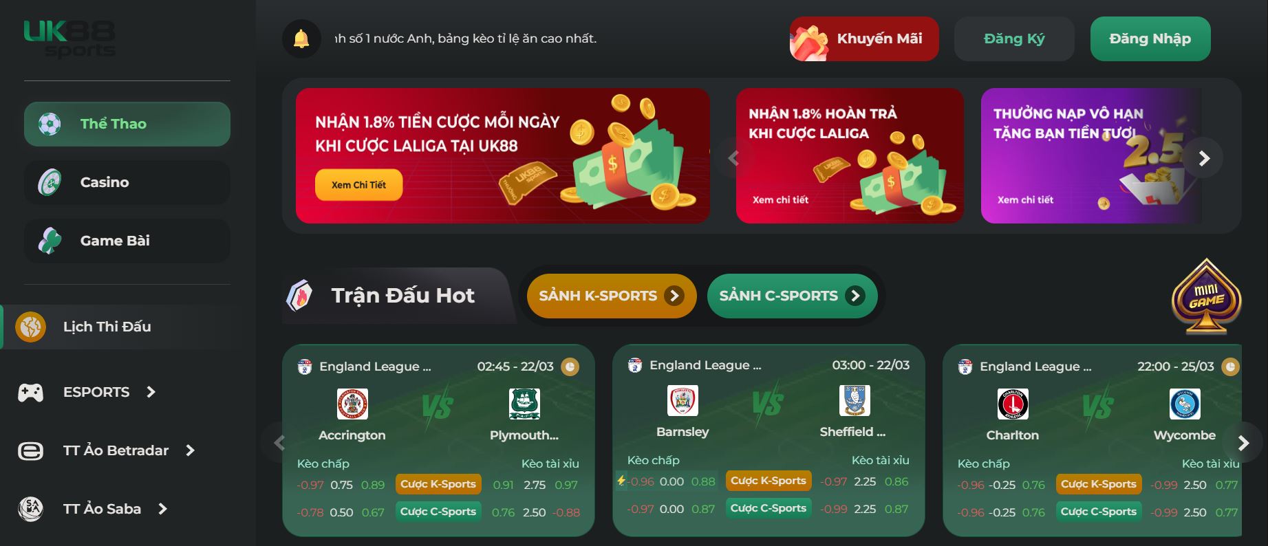 Nhà cái uk88 luôn là trang cá cược uy tín nhất